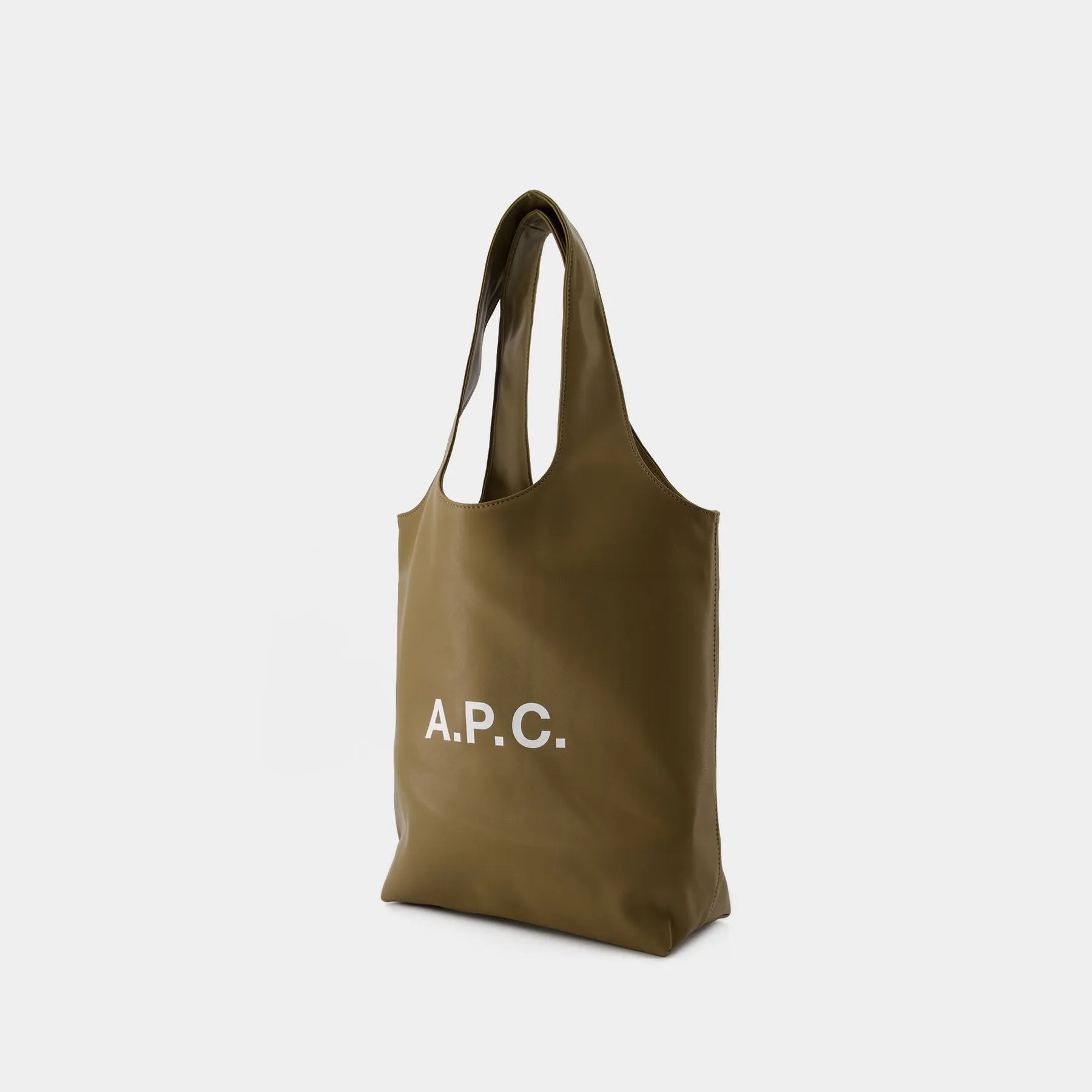 A.P.C.  Ninon Small Tote Bag - A.P.C. - Synthetic Leather - Khaki