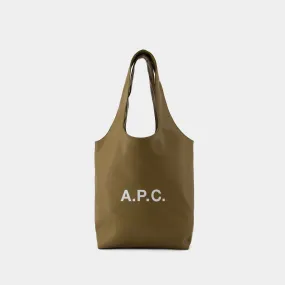 A.P.C.  Ninon Small Tote Bag - A.P.C. - Synthetic Leather - Khaki