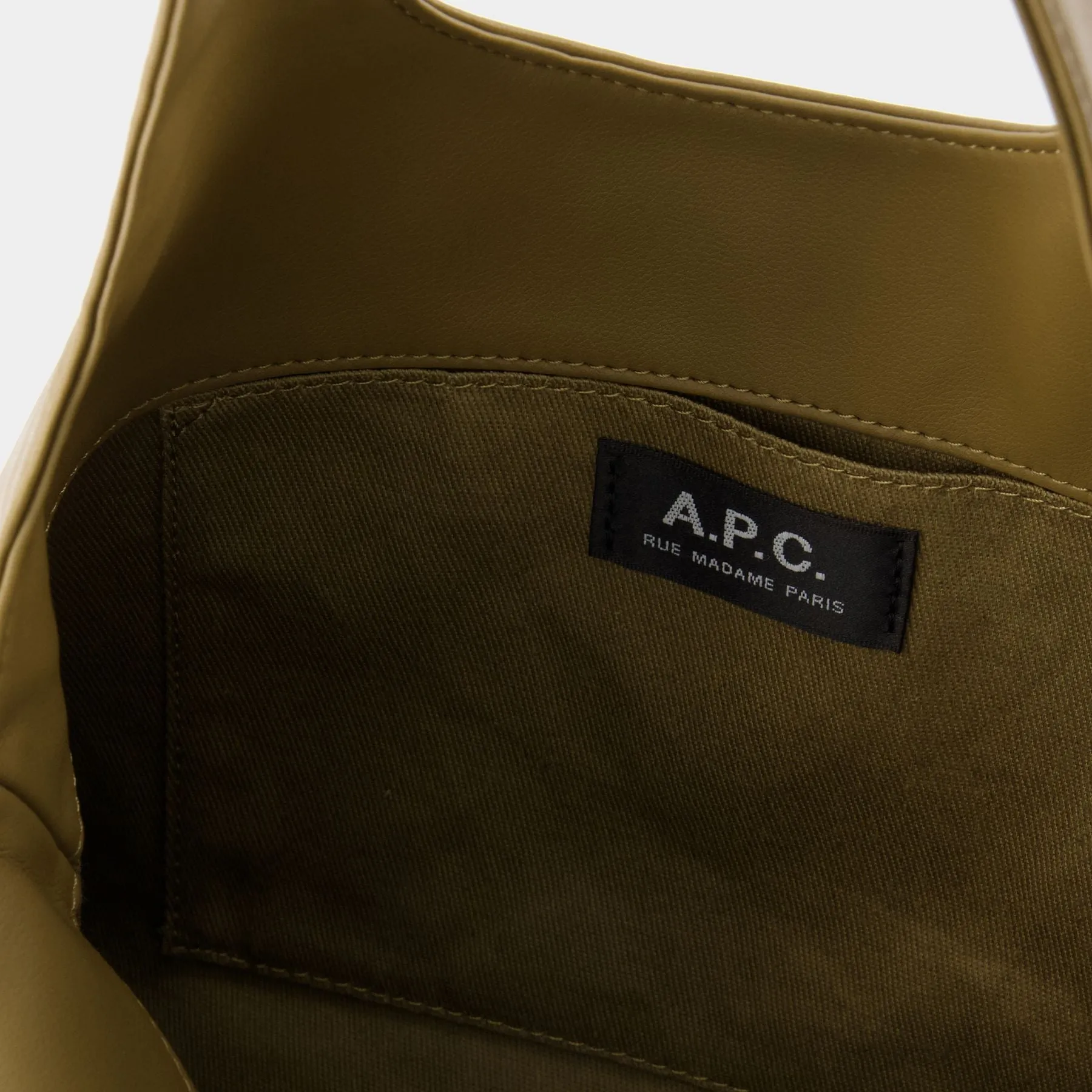 A.P.C.  Ninon Small Tote Bag - A.P.C. - Synthetic Leather - Khaki