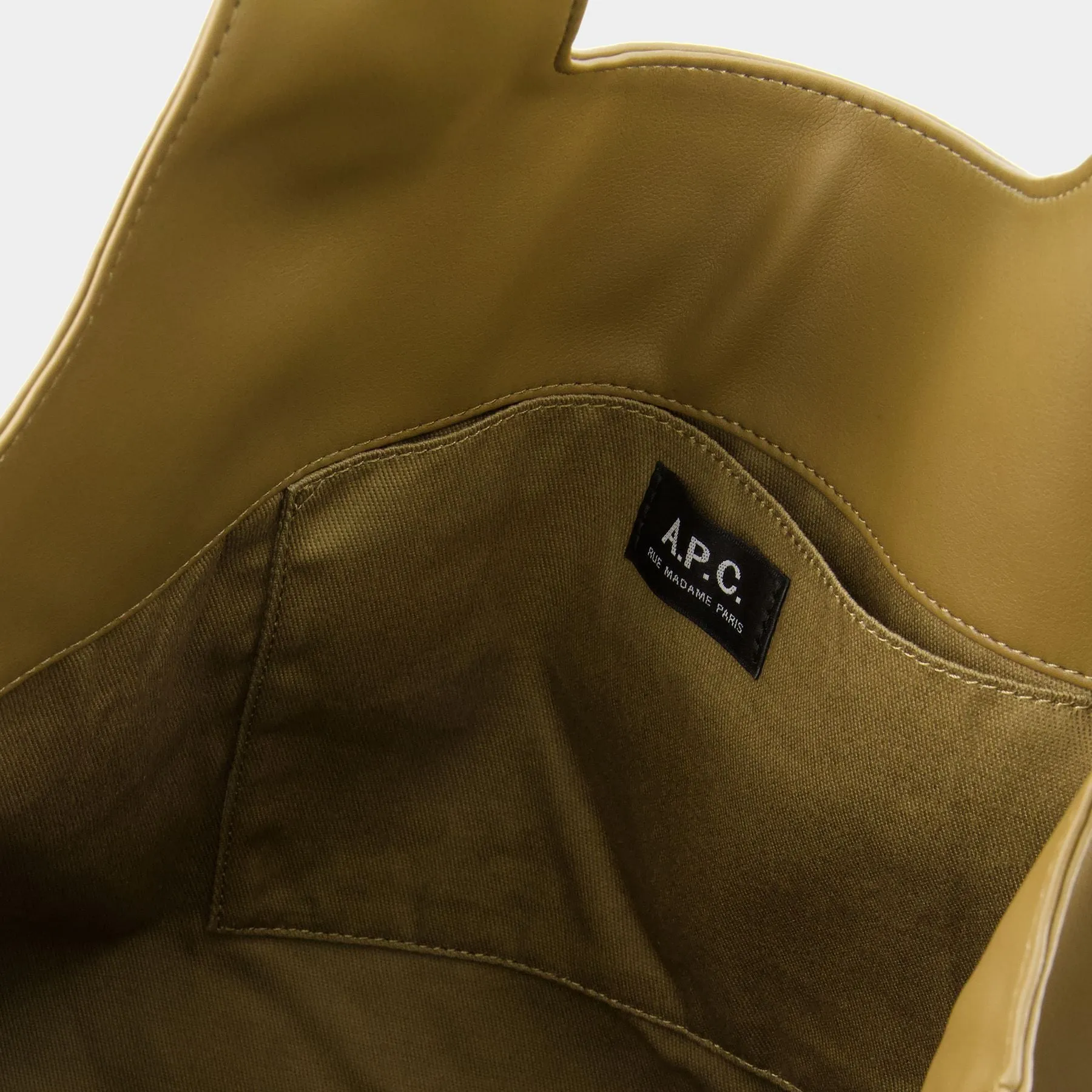 A.P.C.  Ninon Tote Bag - A.P.C. - Synthetic Leather - Khaki