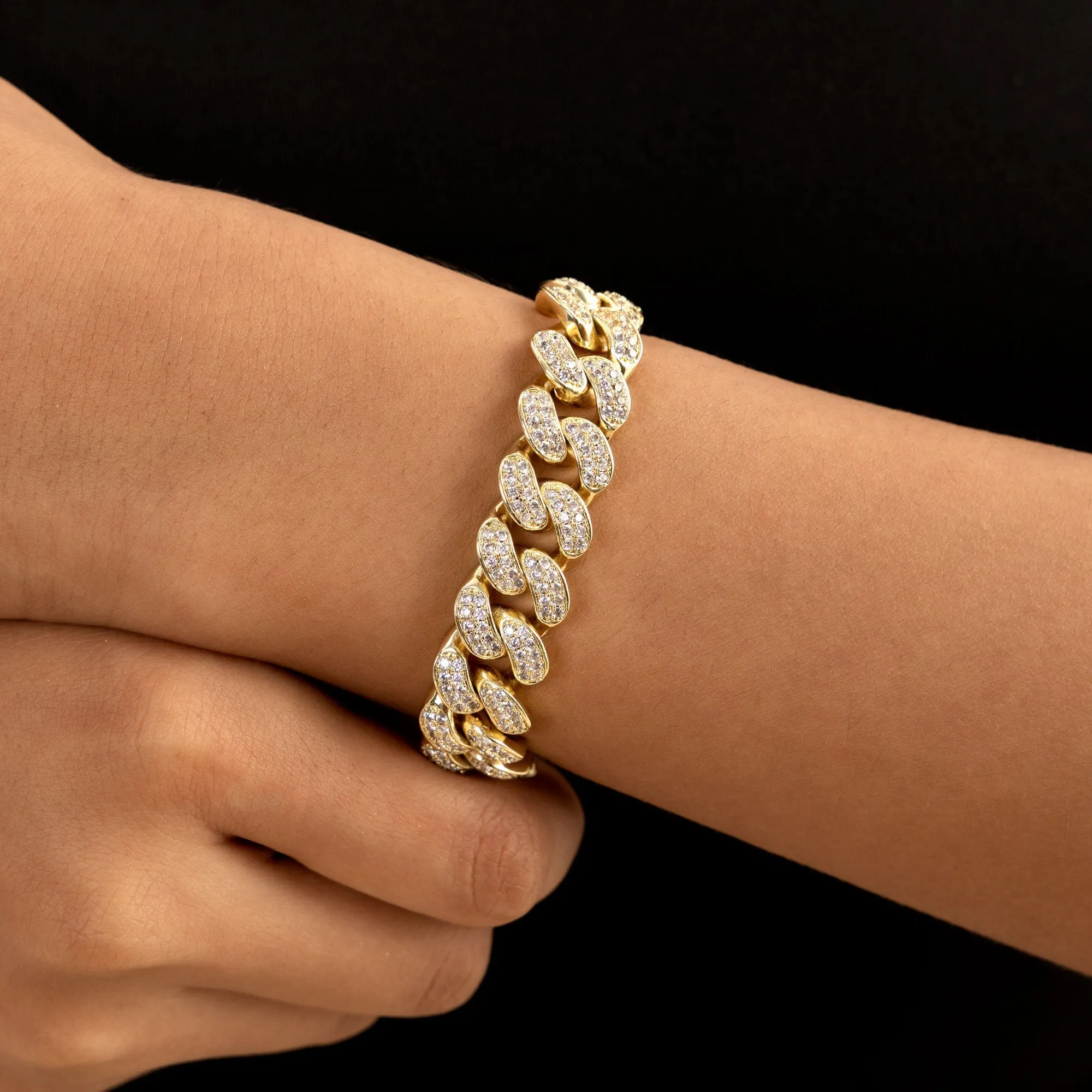 Aporro A® Cuban Link Yellow Gold Bracelet- 7