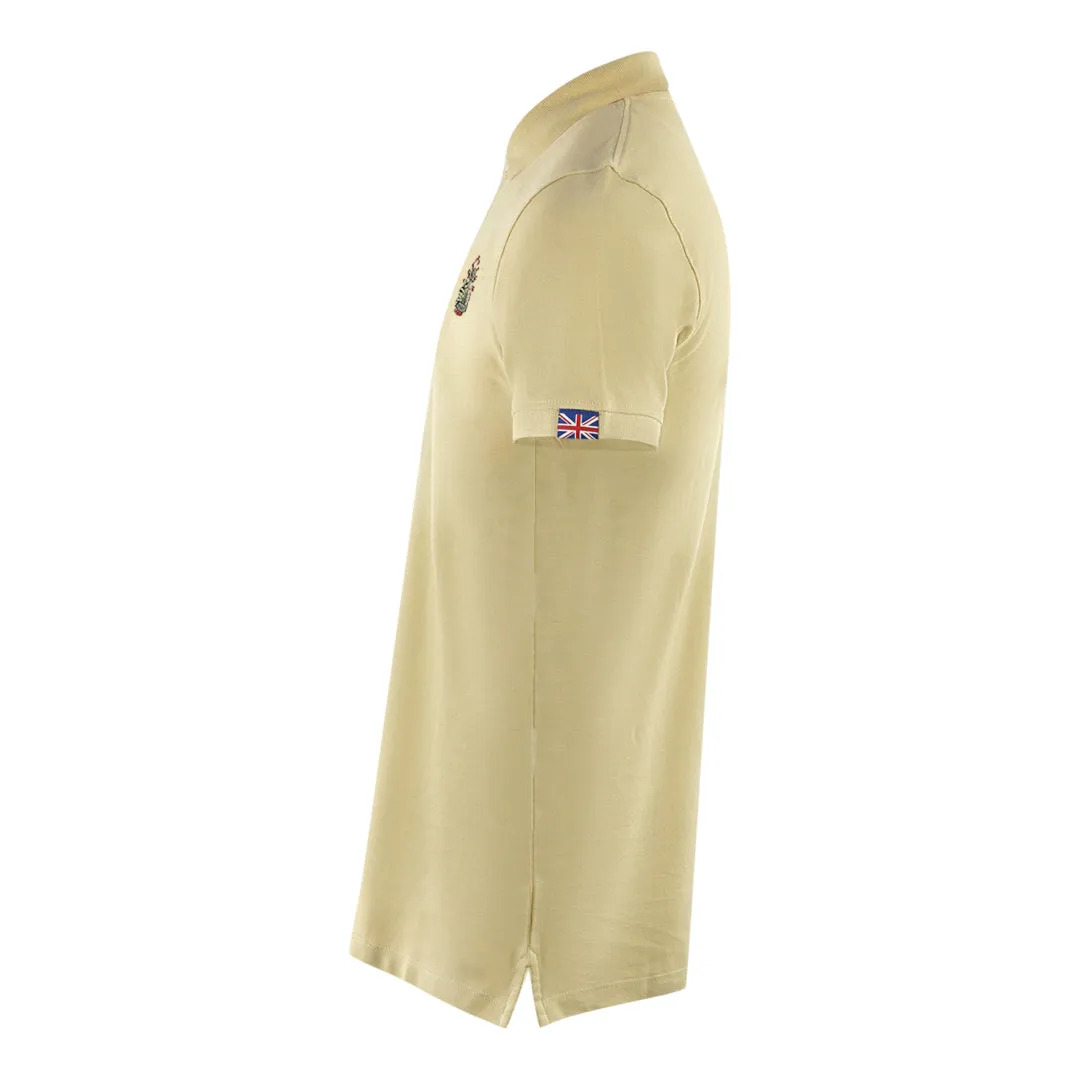 Aquascutum London Crest Beige Polo Shirt