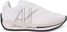 Armani Exchange embroidered-logo low-top sneakers White