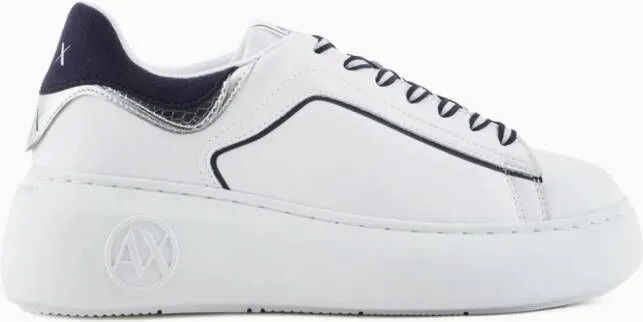 Armani Exchange logo-print chunky sneakers White