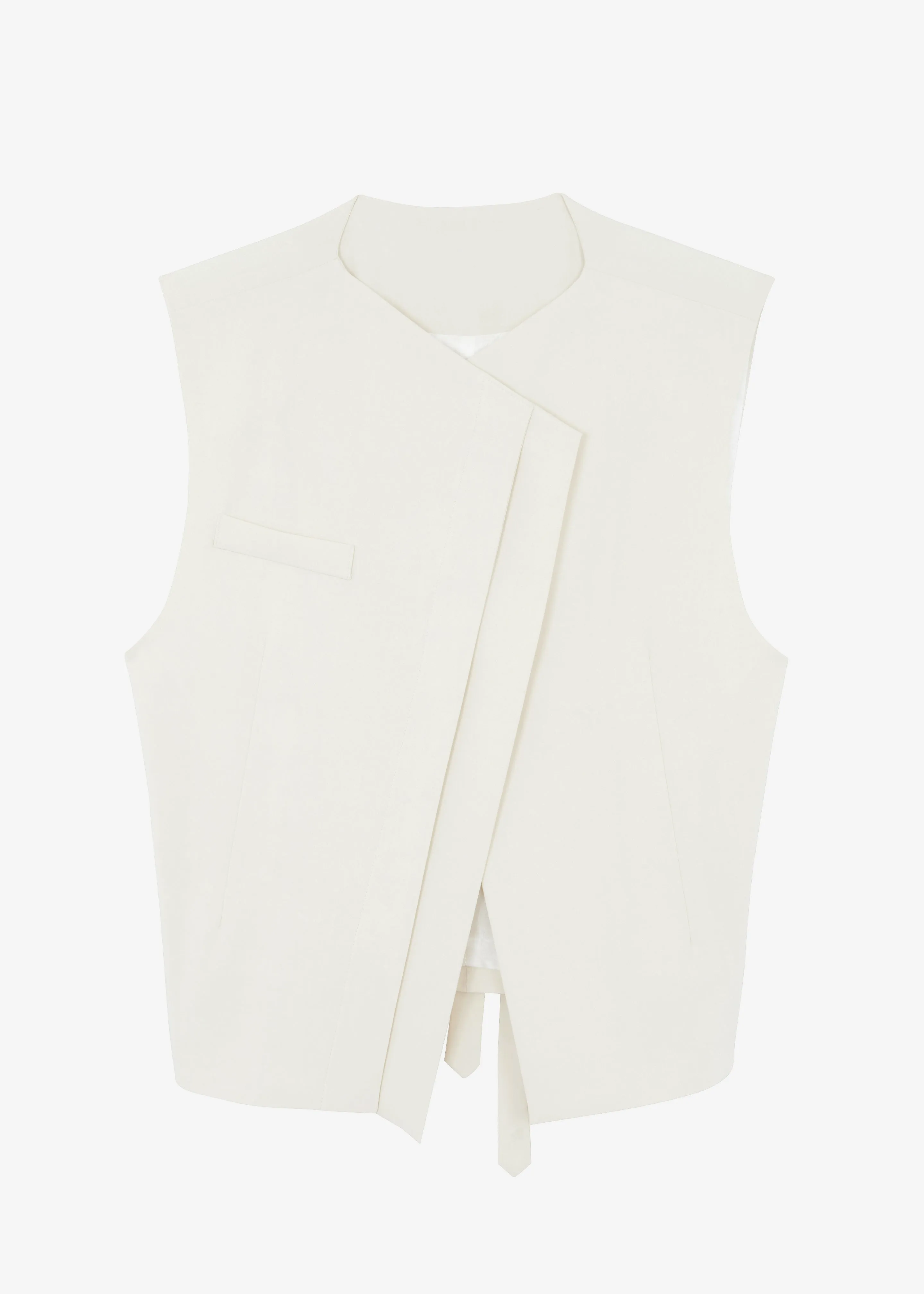 Ashton Cross Vest - Cream