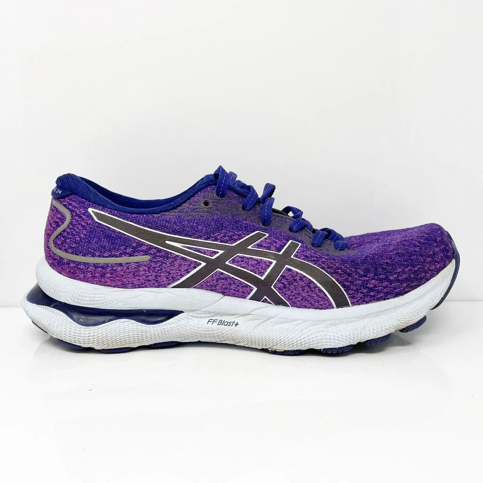 Asics Womens Gel Nimbus 24 1012B201 Purple Running Shoes Sneakers Size 9