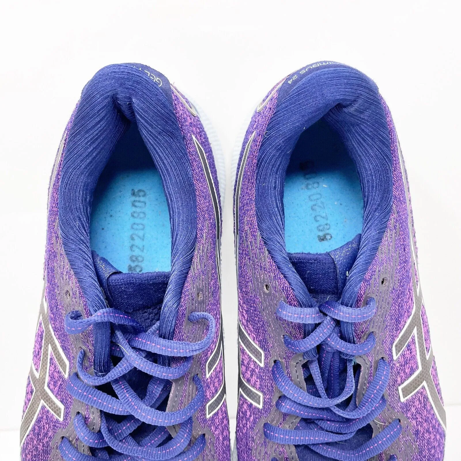 Asics Womens Gel Nimbus 24 1012B201 Purple Running Shoes Sneakers Size 9