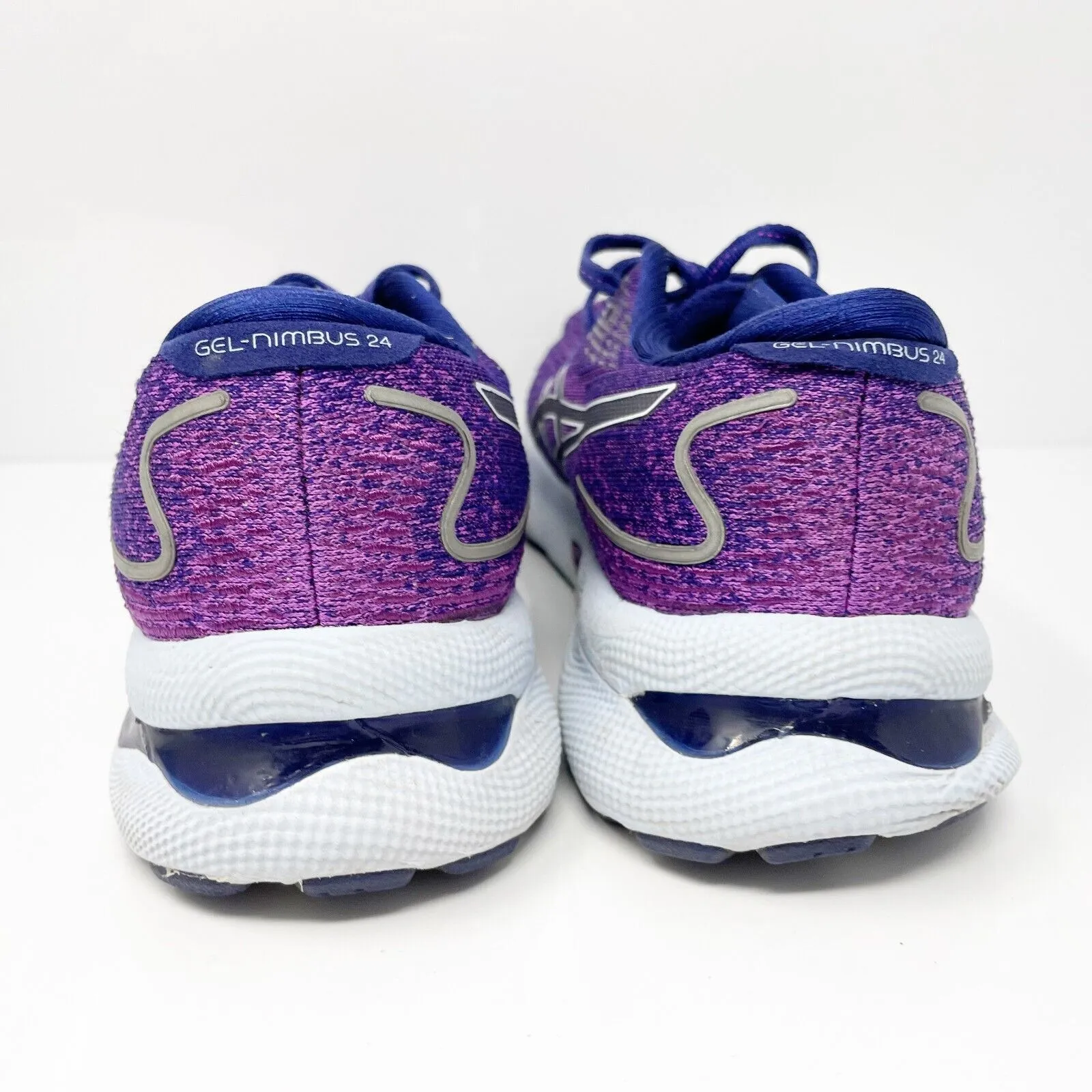 Asics Womens Gel Nimbus 24 1012B201 Purple Running Shoes Sneakers Size 9