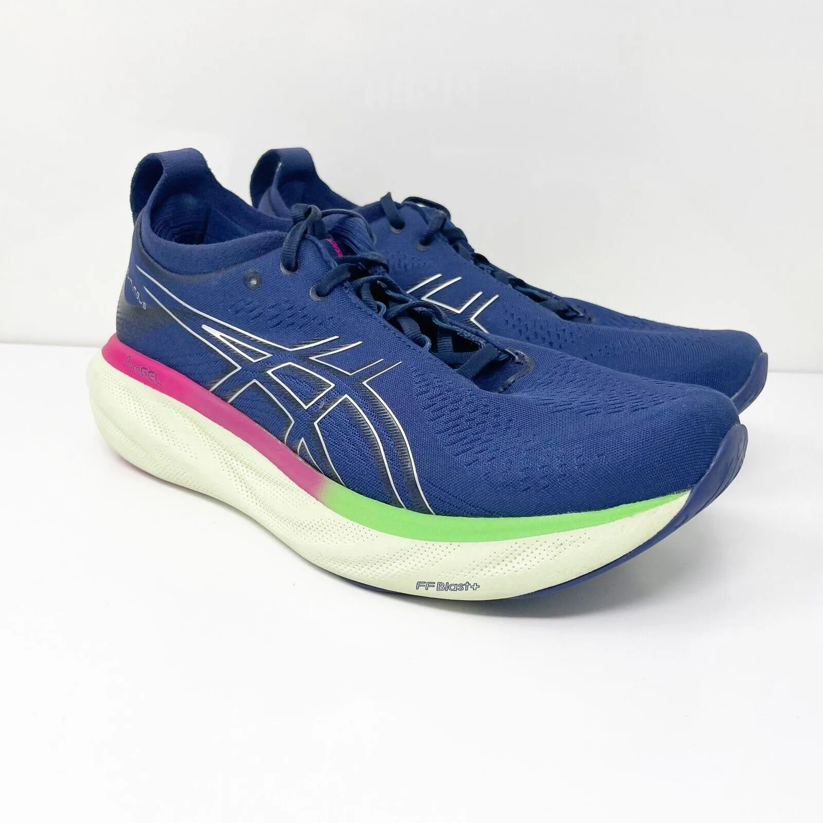 Asics Womens Gel Nimbus 25 1012B356 Blue Running Shoes Sneakers Size 10.5