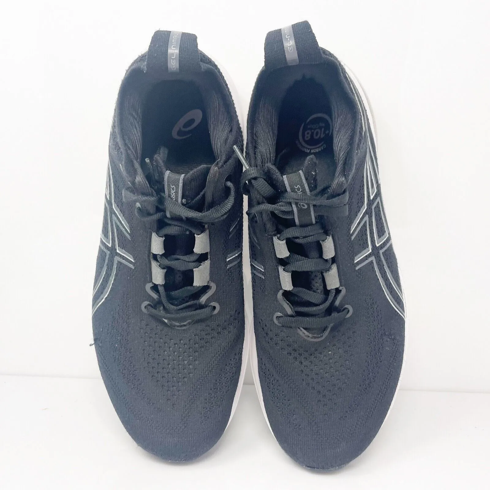 Asics Womens Gel Nimbus 26 1012B602 Black Running Shoes Sneakers Size 8.5 W