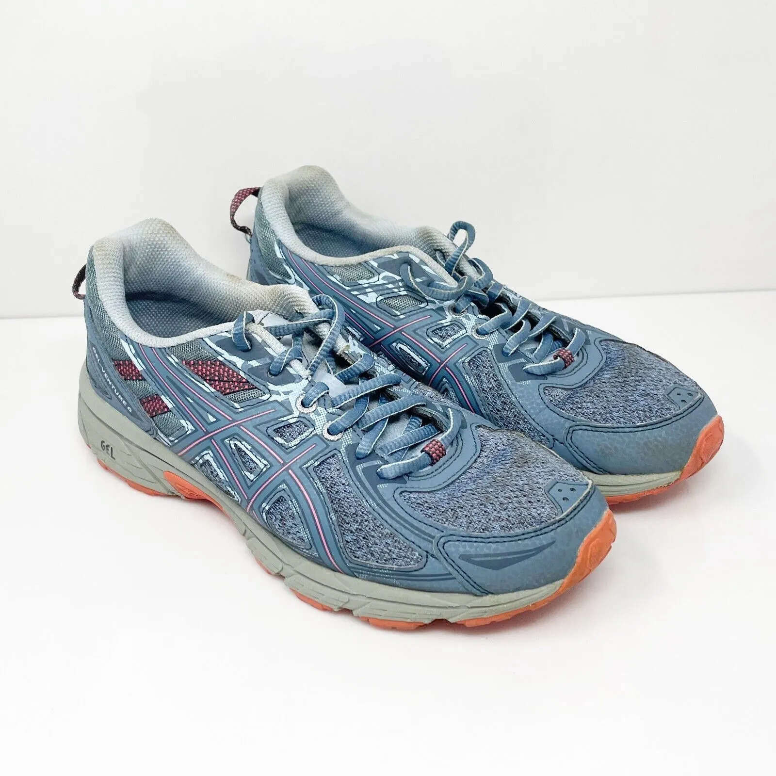 Asics Womens Gel Venture 6 1012A504 Blue Running Shoes Sneakers Size 8.5