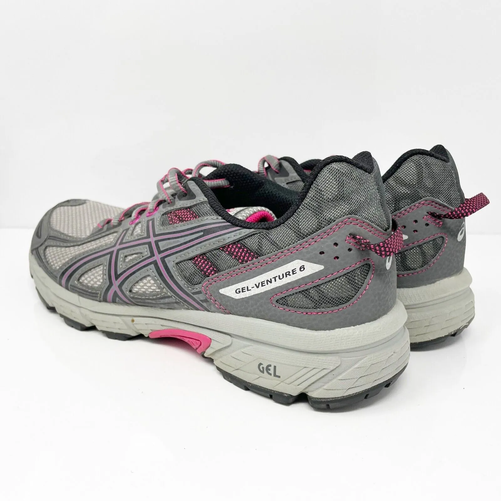 Asics Womens Gel Venture 6 T7G6N Gray Running Shoes Sneakers Size 9