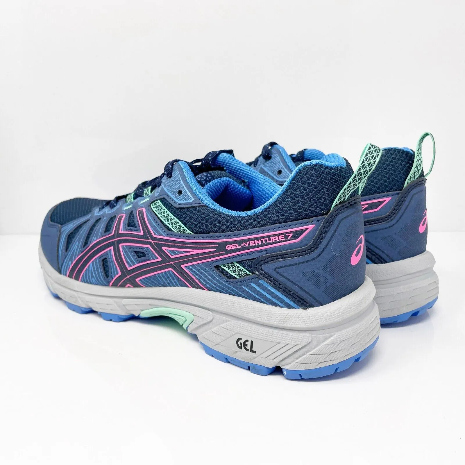 Asics Womens Gel Venture 7 1012A476 Blue Running Shoes Sneakers Size 12