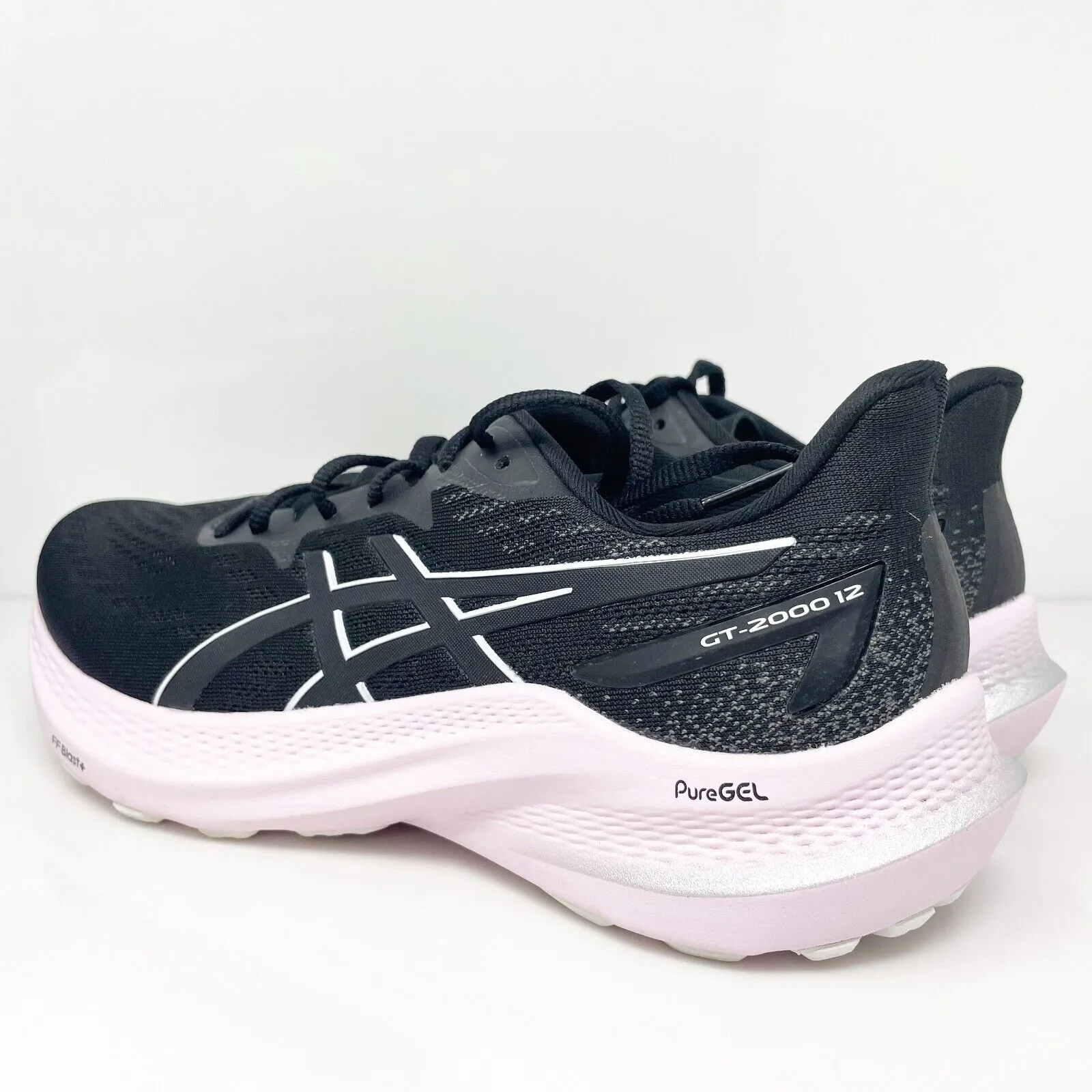 Asics Womens GT 2000 12 1012B506 Black Running Shoes Sneakers Size 8.5