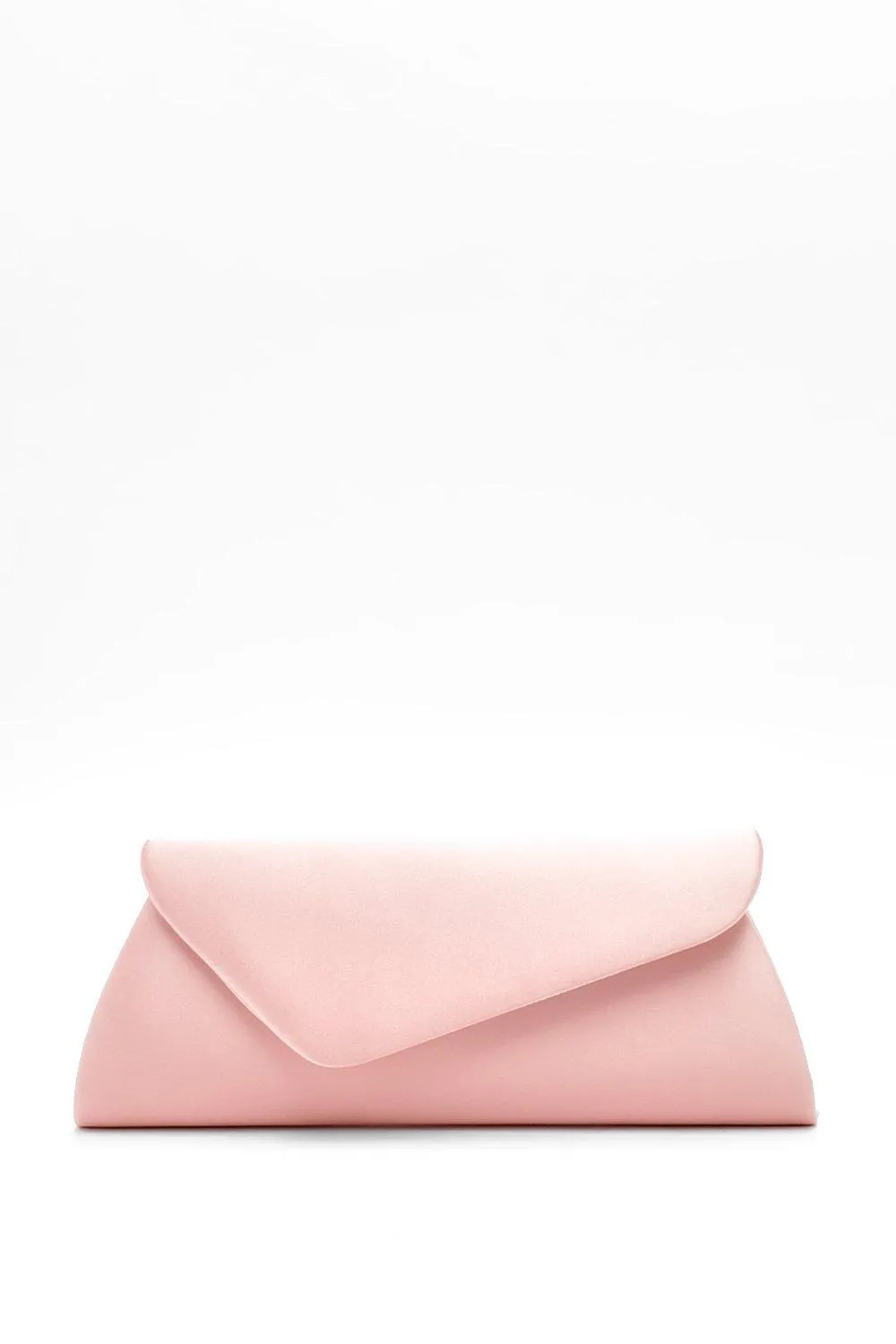 Assymetric Satin Clutch Bag