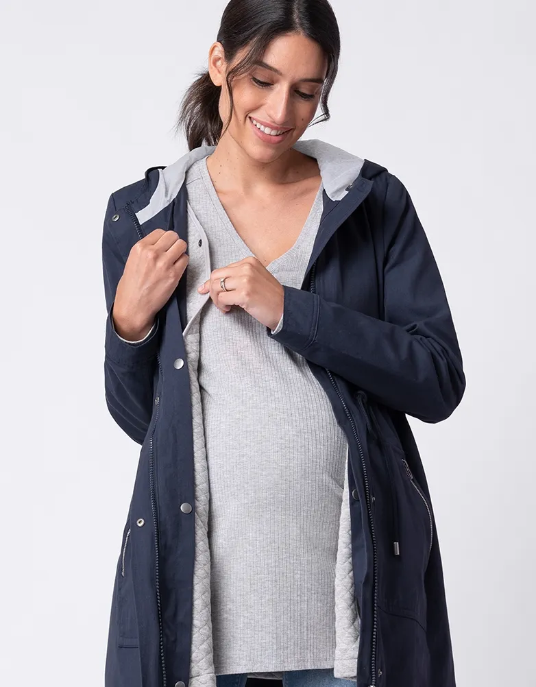 Aston | Navy Utility Style 4-in-1 Maternity & Babywearing Jacket