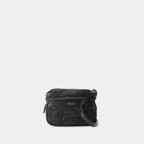 Athena Small Crossbody - Versace - Canvas - Black