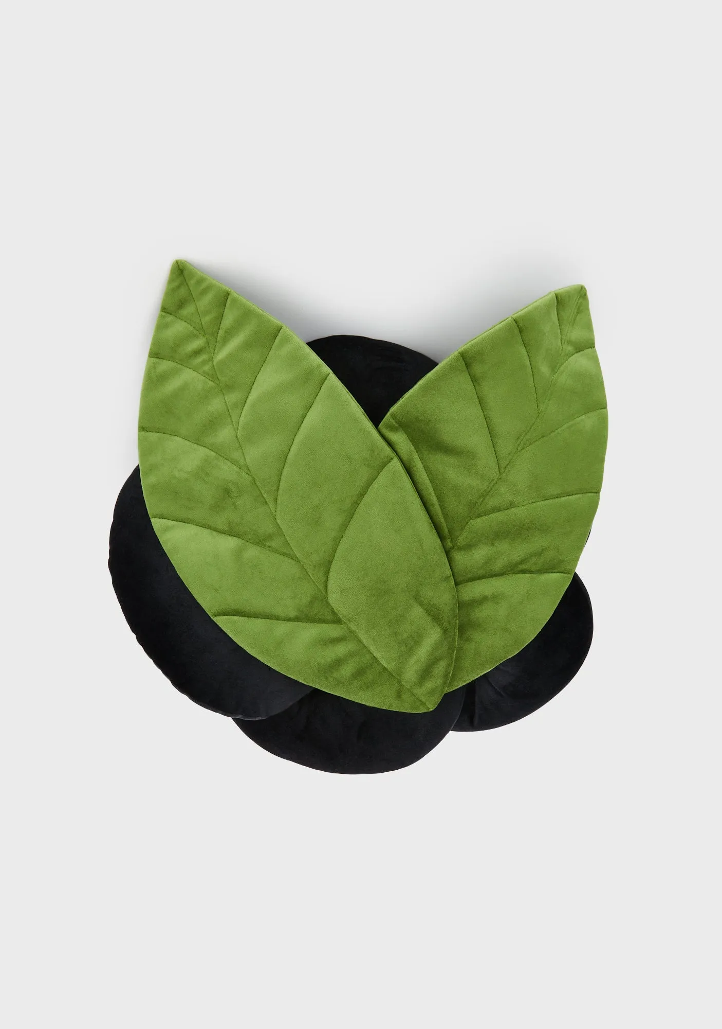 Back To Black Rose Pillow-