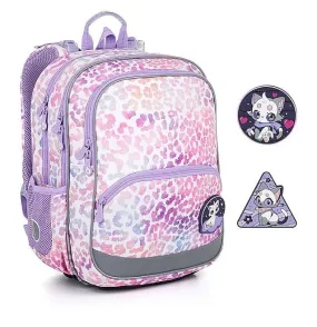 backpack Topgal BAZI 24003 - G/White/Pink - girl´s