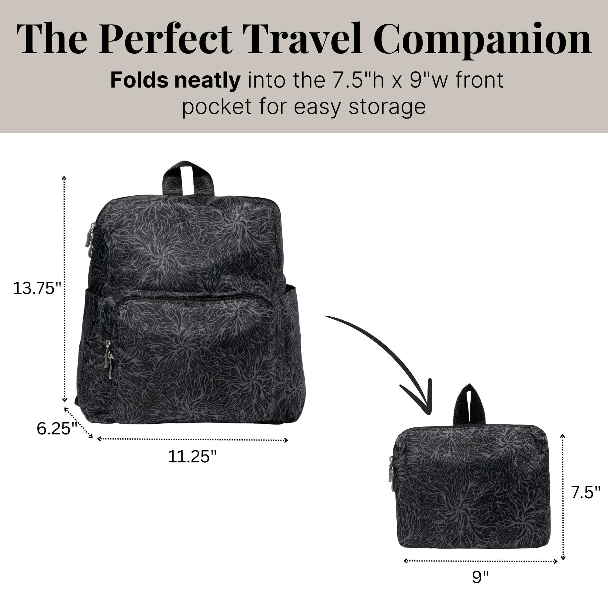 Baggallini Baggallini Women's Carryall Packable Backpack