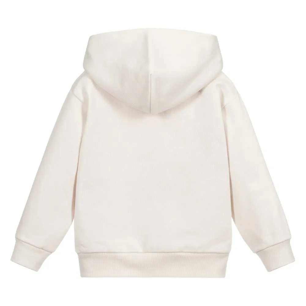 Balenciaga Kids Hoodie Classic in Chalky White/Blue