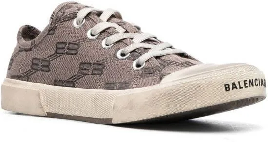 Balenciaga Paris BB monogram low-top sneakers Grey