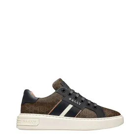 Bally Women's Myron Monogram Leather Sneakers