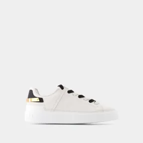 Balmain  B Court Sneakers in White Leather