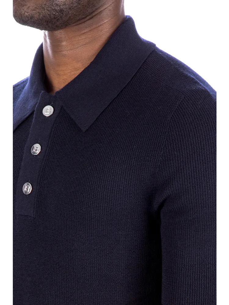Balmain Pb Wool Polo | Credomen