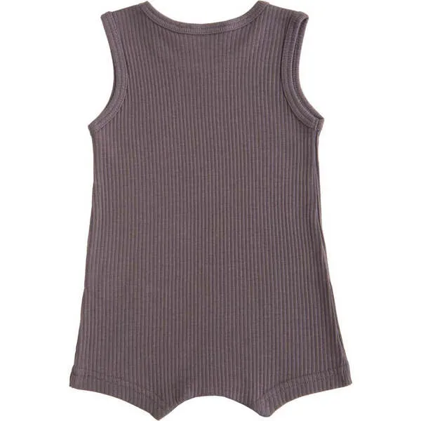 BANBLU Plum Sleeveless Modal Romper, Purple