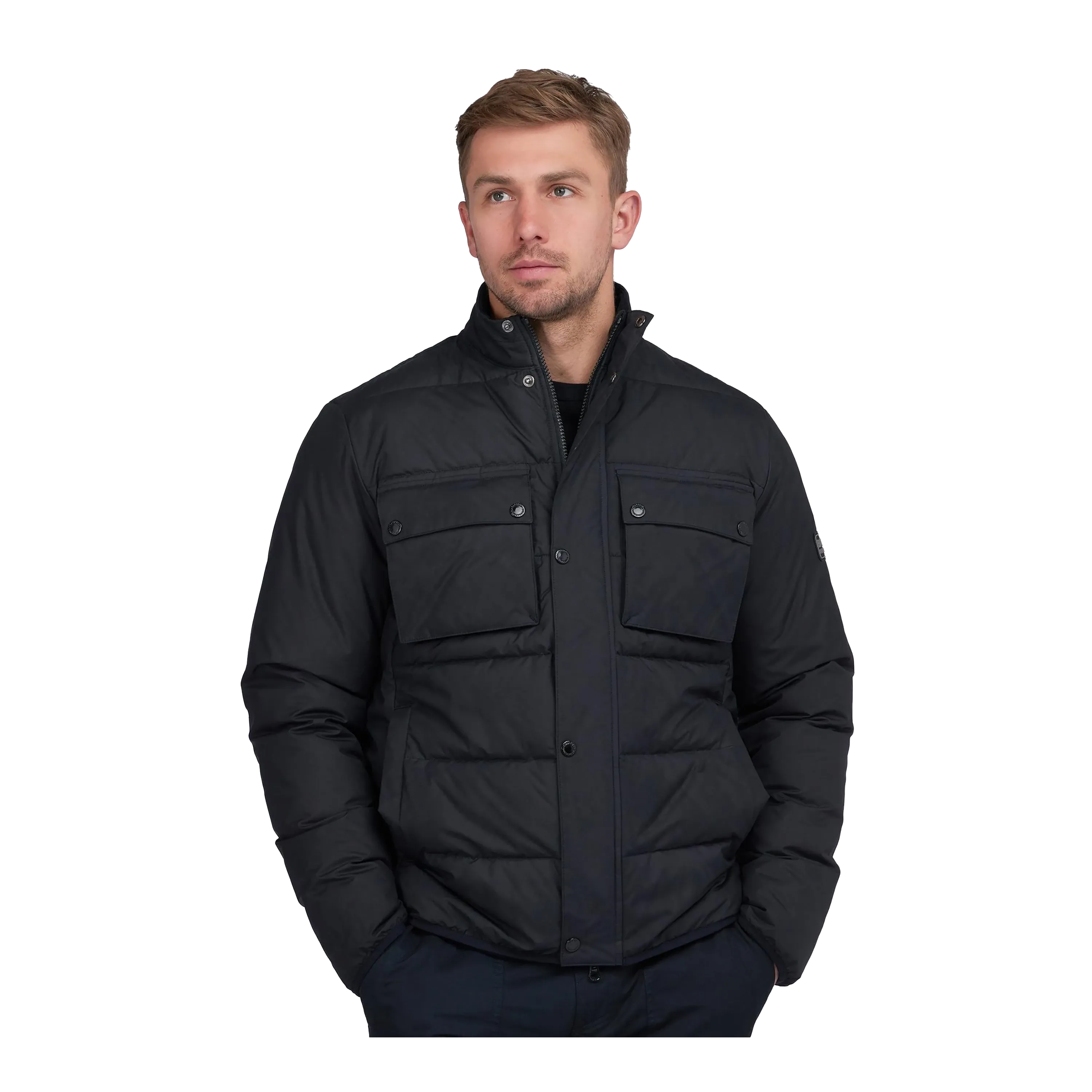 Barbour International B.Intl Transmission Throttle Baffle Quilted Jacket