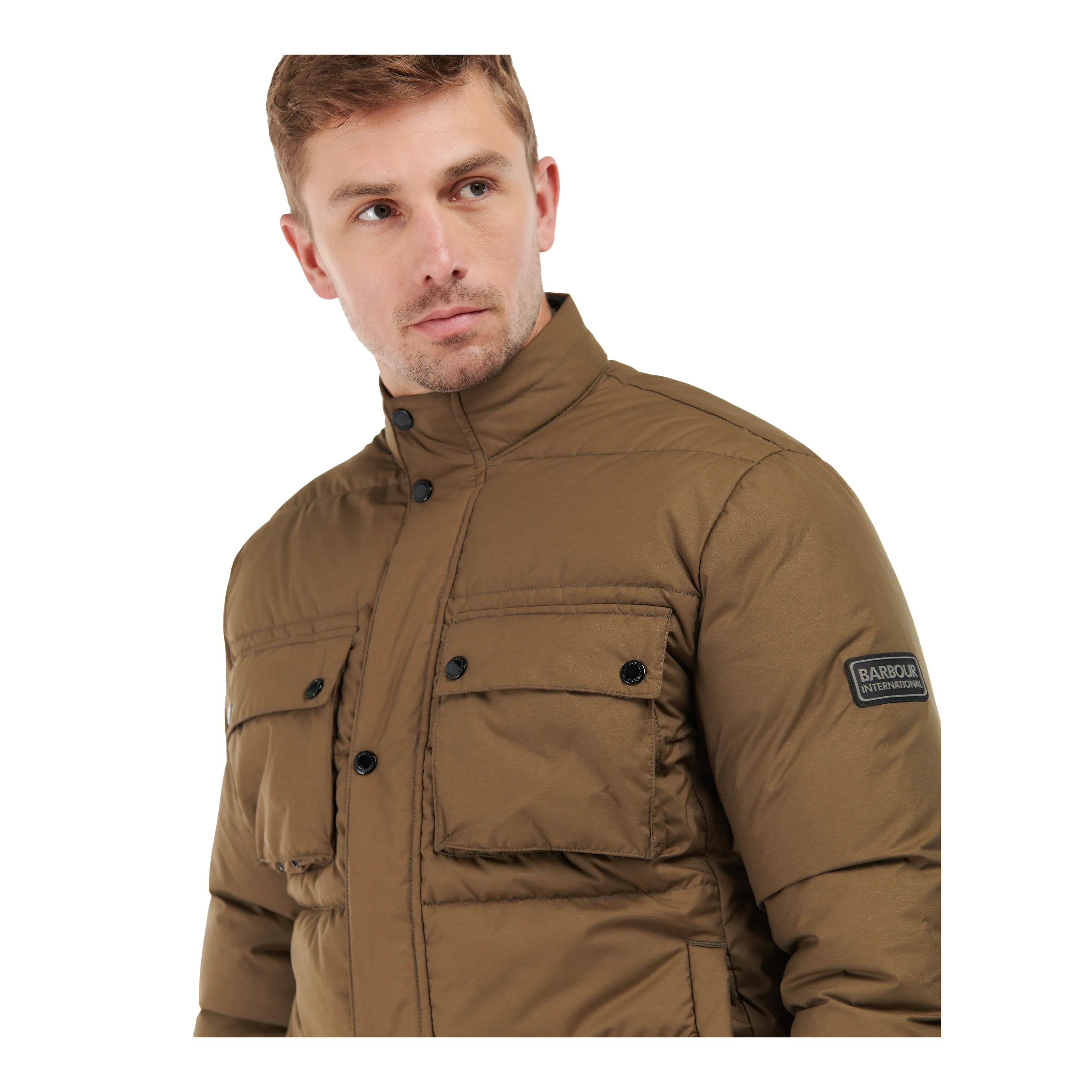 Barbour International B.Intl Transmission Throttle Baffle Quilted Jacket