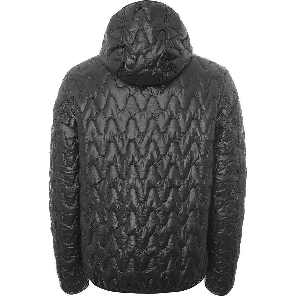 Barbour International Mens Wave Hooded Quilted Jacket In Black