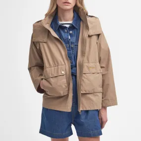 Barbour Perez Showerproof Waxed Cotton-Blend Jacket - UK 12 | Coggles