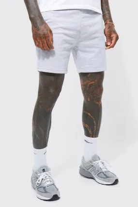 Basic Skinny Fit Short Length Jersey Short | boohooMAN UK