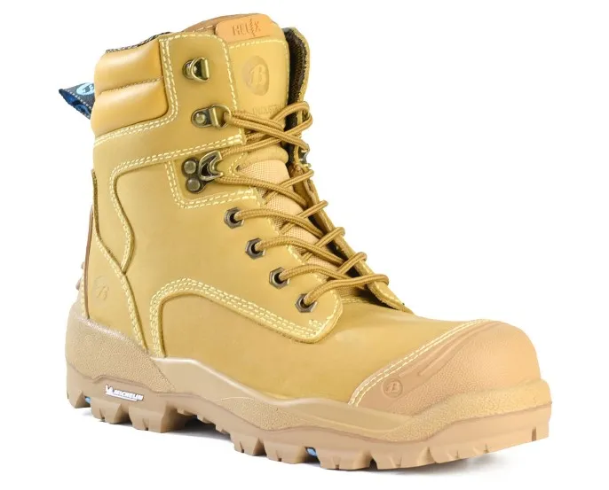 BATA Helix Ultra Longreach Ultra Wheat Nubuck 6” Lace Up Safety Boot (Scuff Cap)