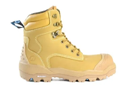 BATA Helix Ultra Longreach Ultra Wheat Nubuck 6” Lace Up Safety Boot (Scuff Cap)