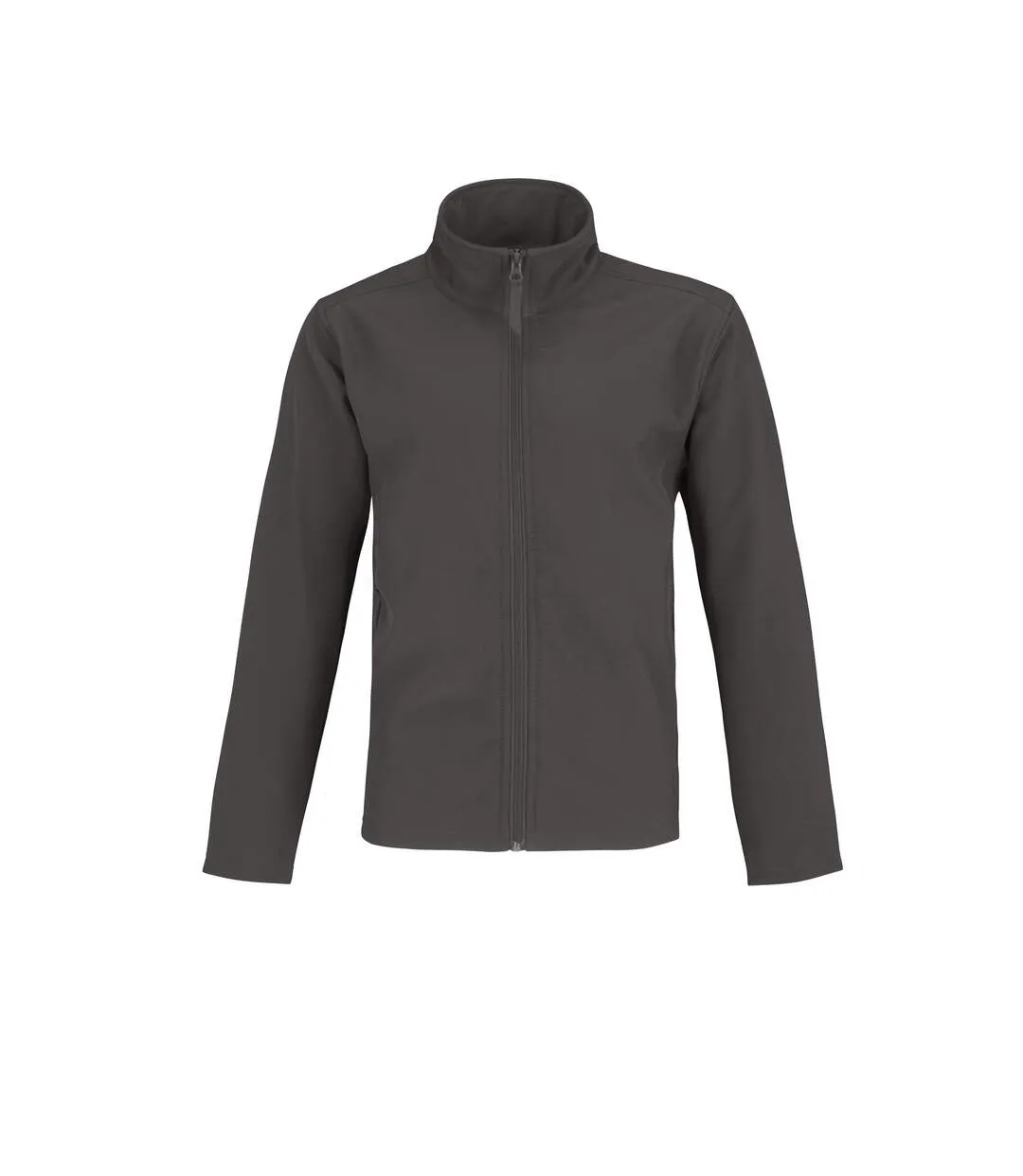 B&C Mens Two Layer Water Repellent Softshell Jacket (Dark Grey/ Neon Orange) - UTRW4835