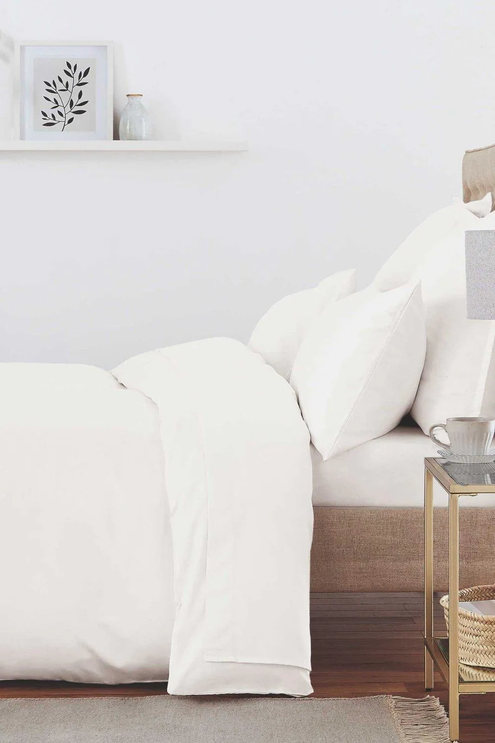 Bedding | 'Murmur 500TC' Plain Dye Flat Sheet | Murmur