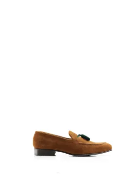 Bedingfeld       20% Off   |   Save £33  cognac & emerald Loafers
