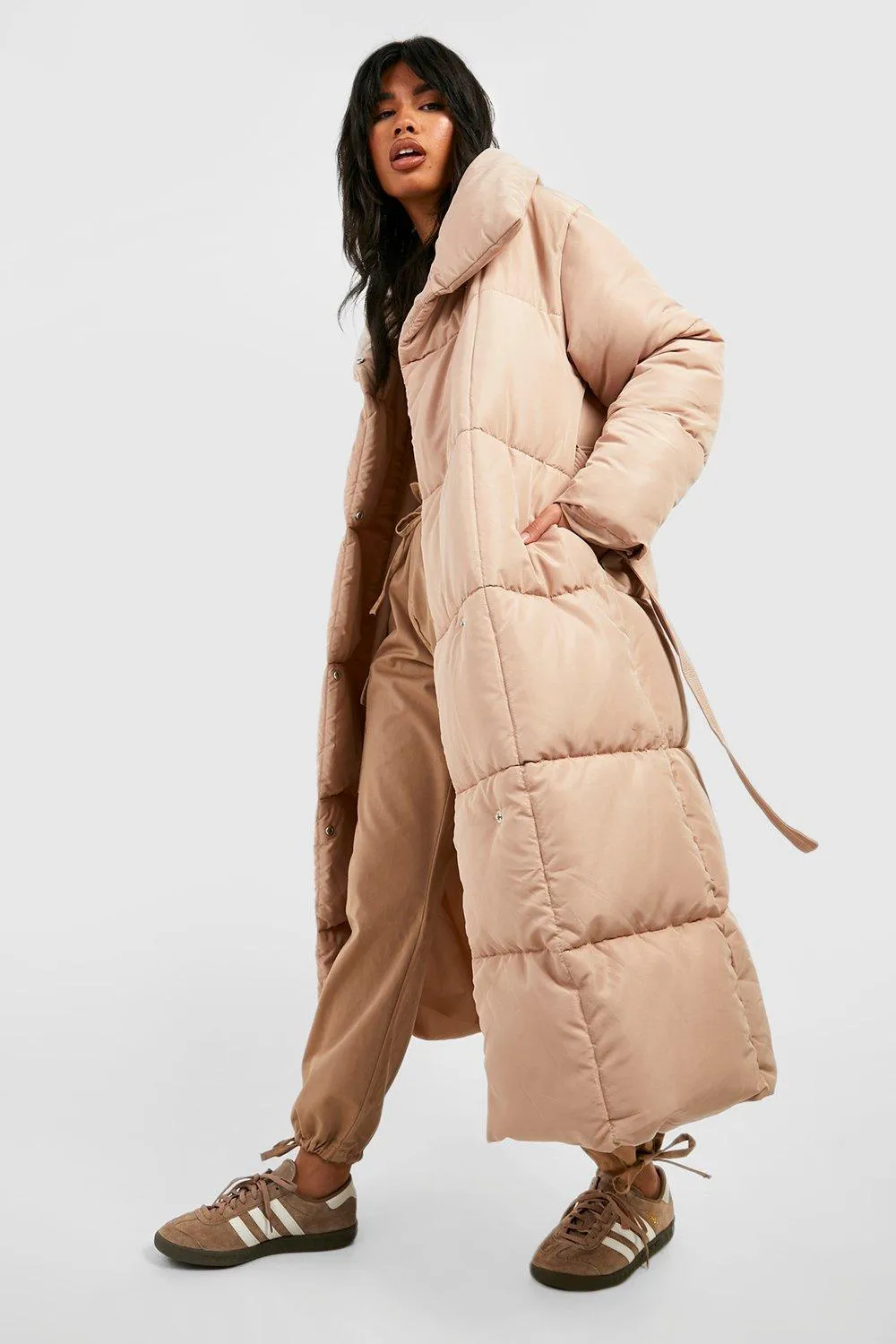 Belted Duvet Puffer