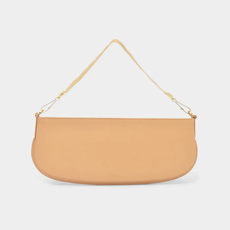 Beverly Bag in Beige Leather