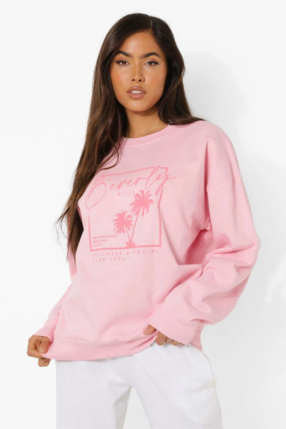 Beverly Hills Print Sweater