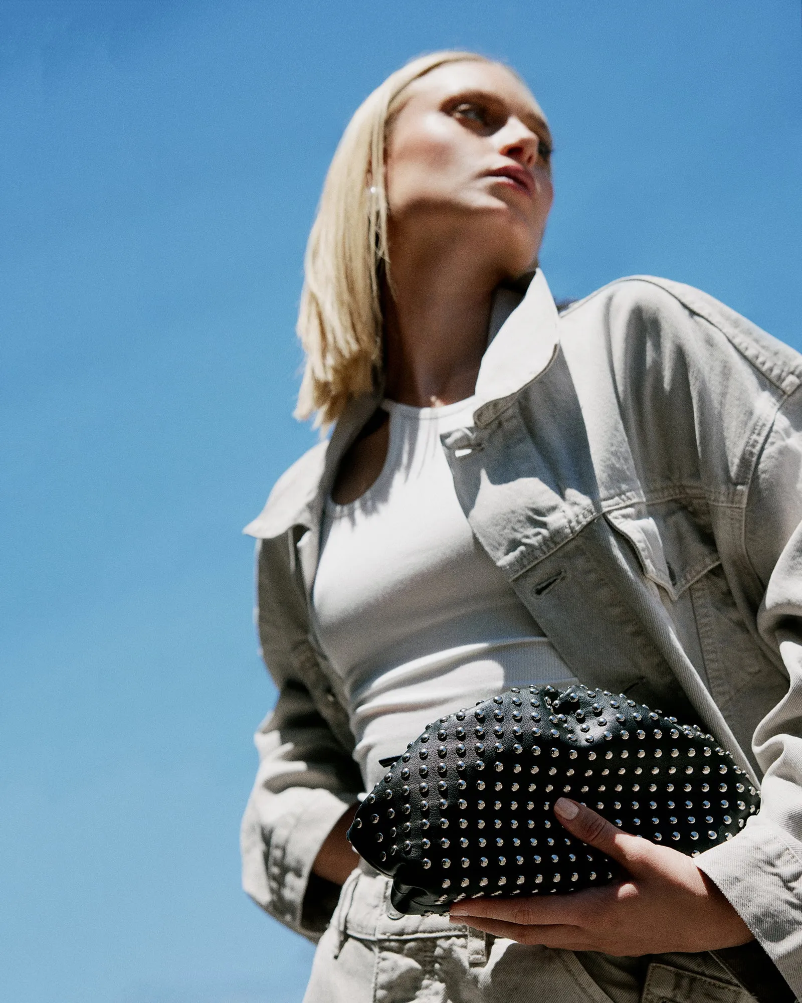 Billie cross body bag black leather