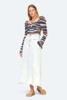 Birdie Skirt - Bleached Denim
