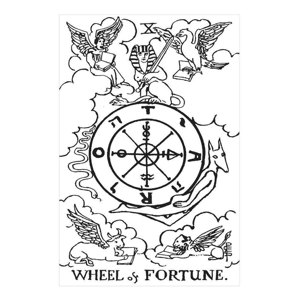Black & White Rider-Waite Tarot Deck