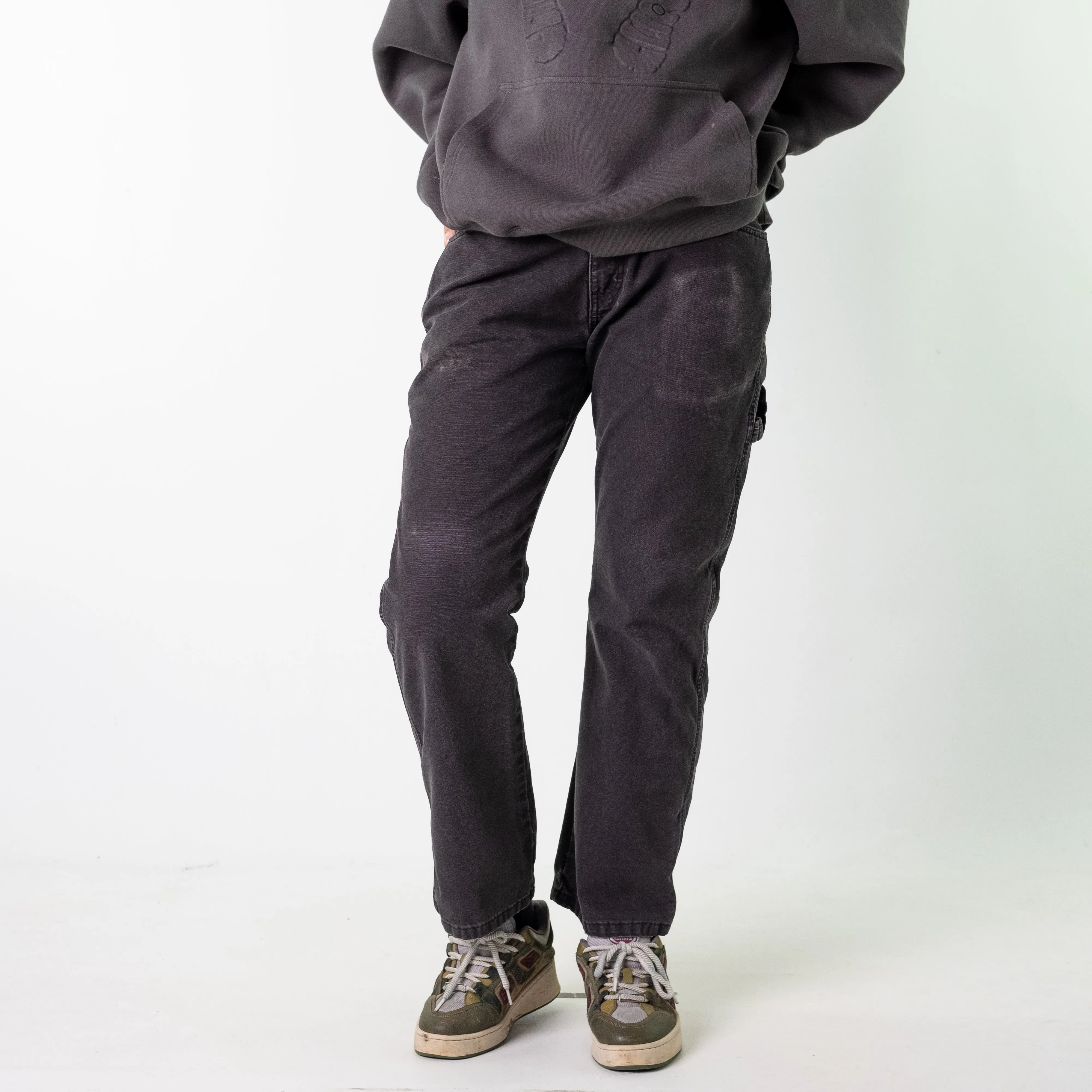 Black 90s Dickies  Cargo Skater Trousers Pants Jeans (32x30)