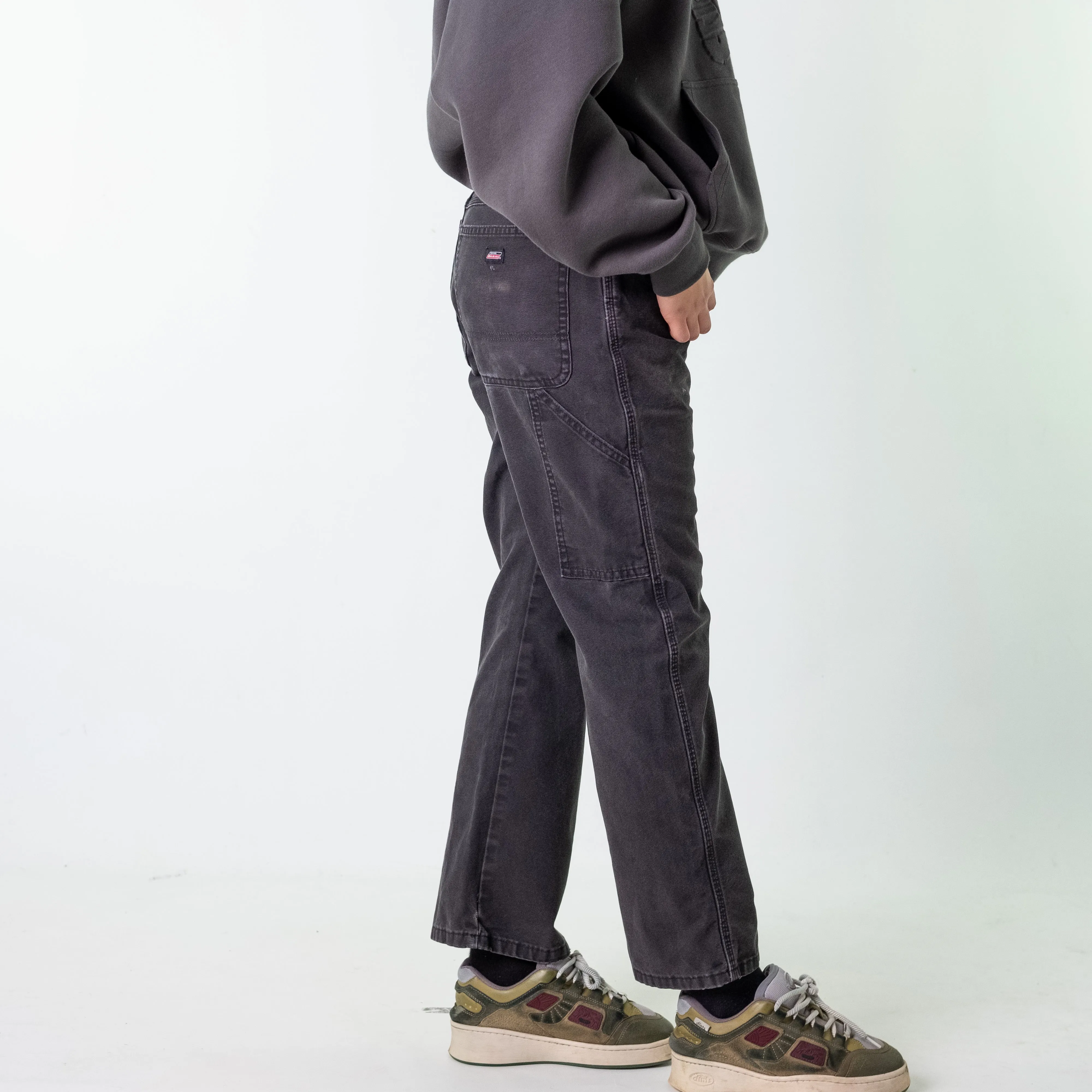 Black 90s Dickies  Cargo Skater Trousers Pants Jeans (32x30)