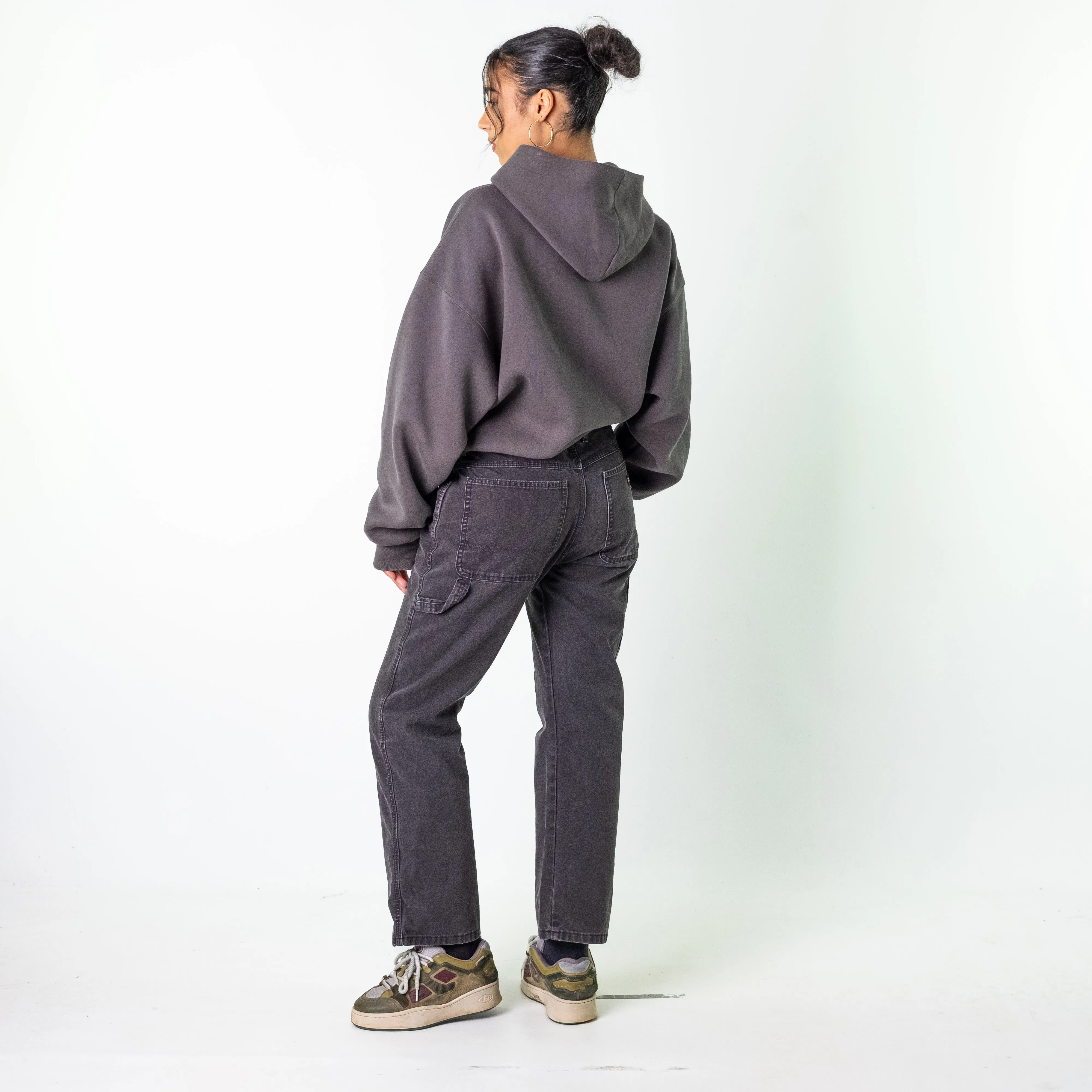 Black 90s Dickies  Cargo Skater Trousers Pants Jeans (32x30)