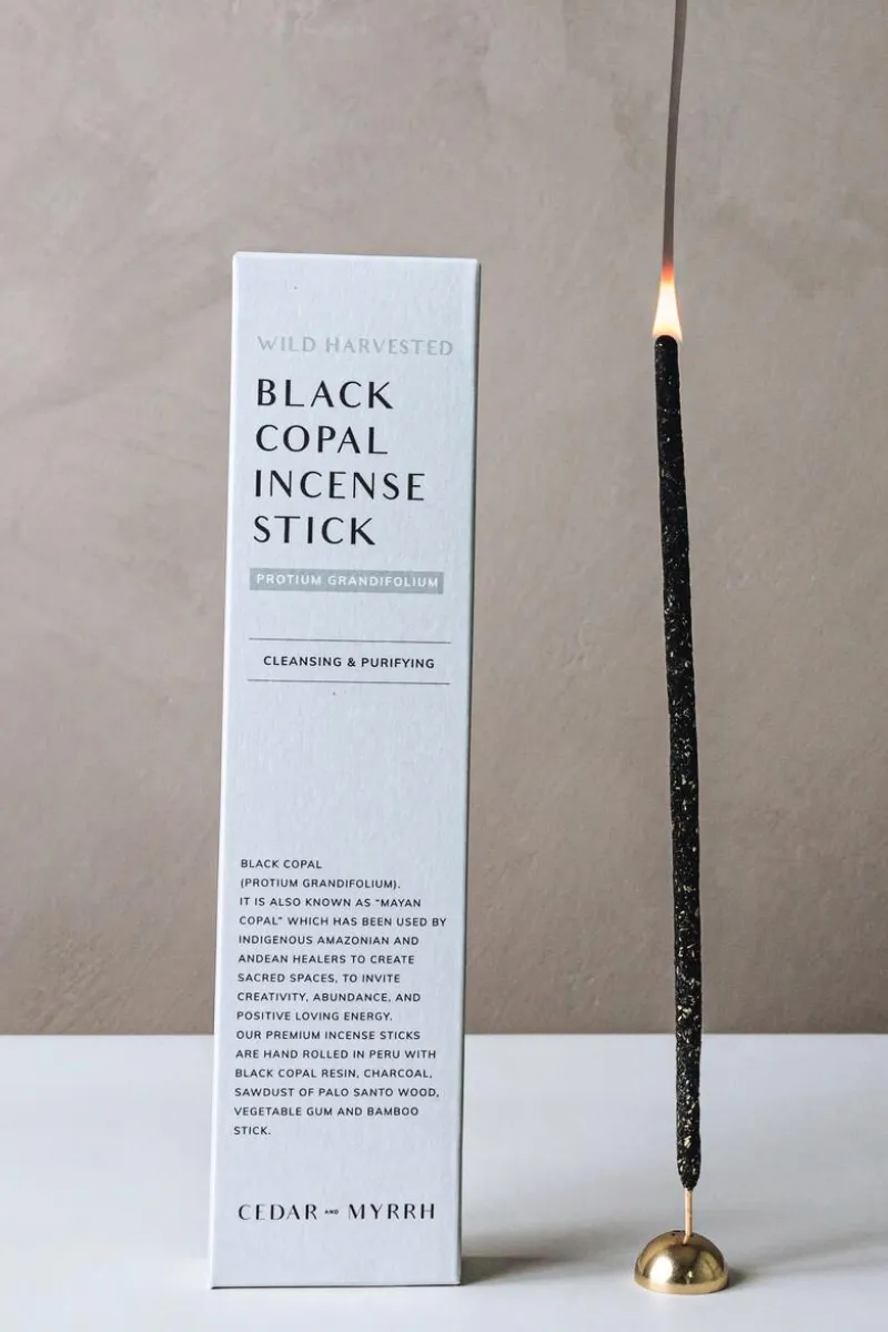 Black Copal Hand Rolled Incense Stick